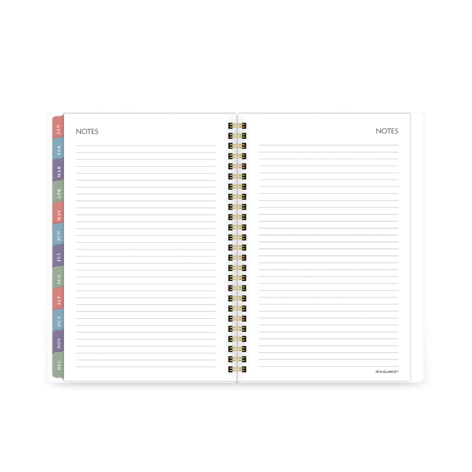 AT-A-GLANCE Badge Floral Weekly/Monthly Planner, Badge Floral Artwork, 8.5x5.5, Blue/Green/Pink Cover, 13-Month(Jan to Jan): 2023 to 2024