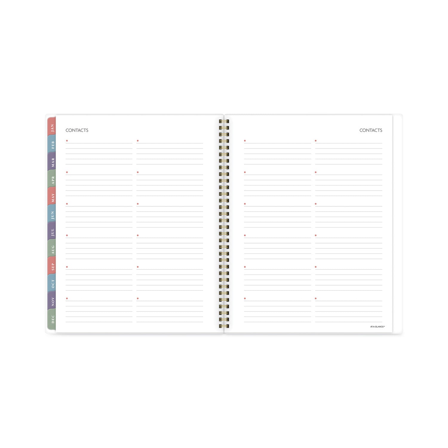 AT-A-GLANCE Badge Hand Drawn Geo Weekly/Monthly Planner, Badge Geo Artwork, 11x8.5, Blue/White Cover, 13-Month(Jan to Jan): 2023 to 2024