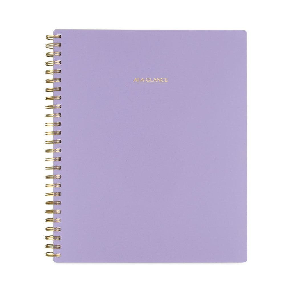 AT-A-GLANCE Harmony Weekly/Monthly Poly Planner, 8.75 x 7, Lilac Cover, 13-Month (Jan to Jan): 2023 to 2024