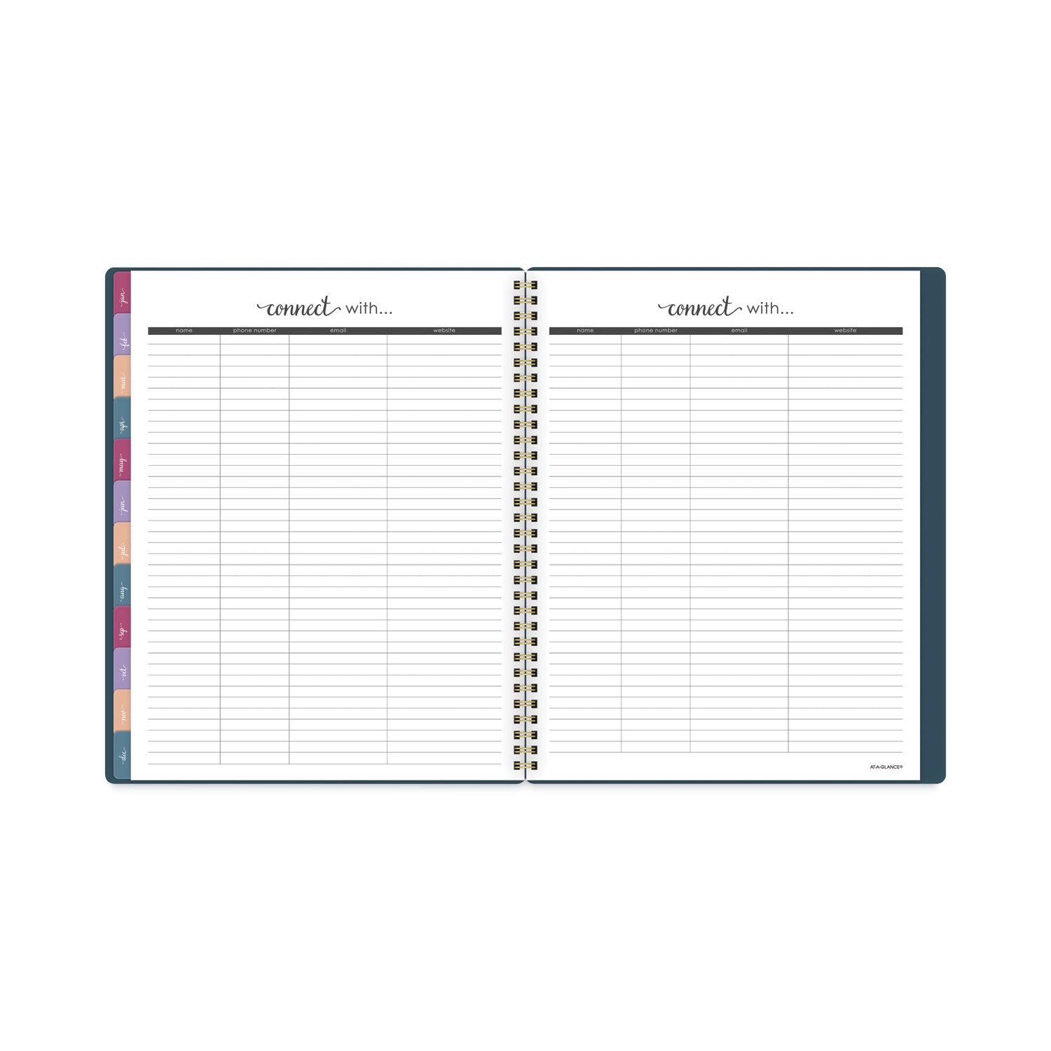 AT-A-GLANCE Harmony Weekly/Monthly Poly Planner, 11 x 8.5, Teal Cover, 13-Month (Jan to Jan): 2023 to 2024