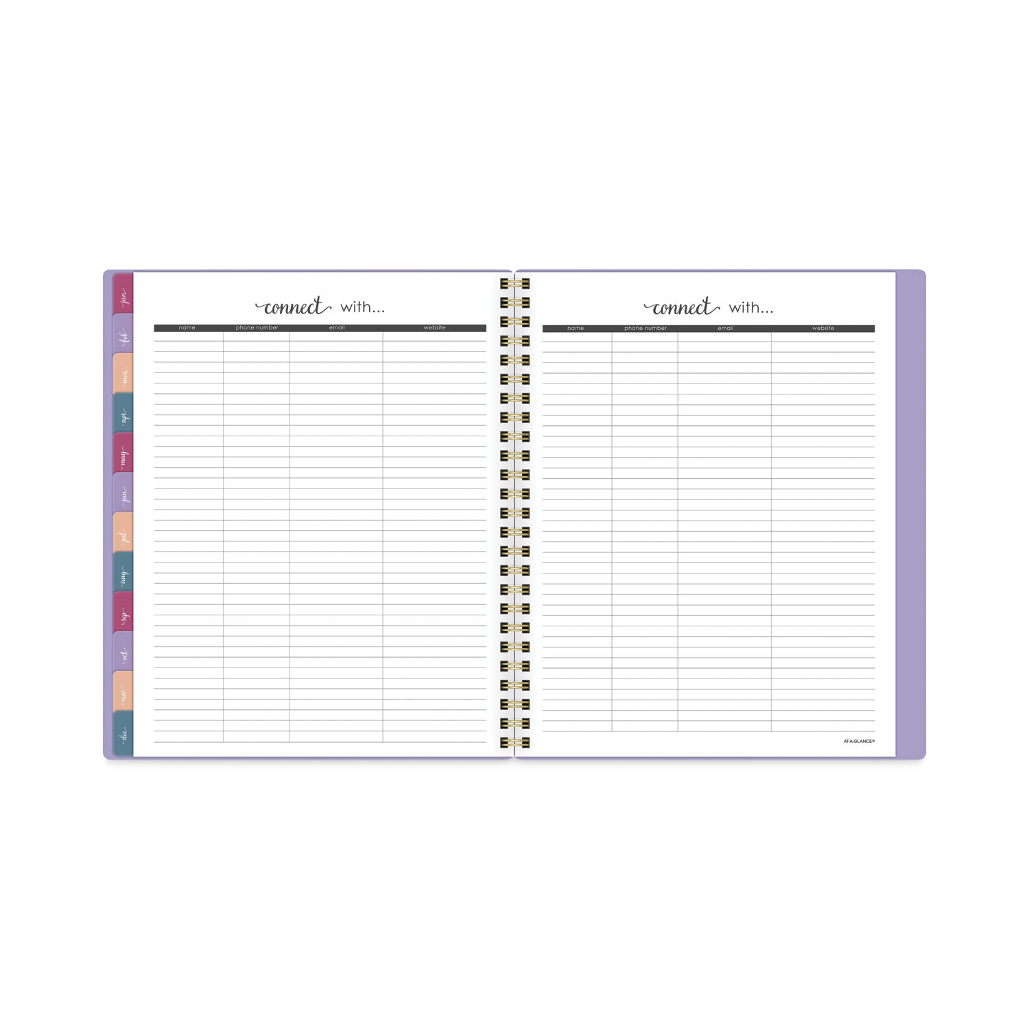 AT-A-GLANCE Harmony Weekly/Monthly Poly Planner, 8.75 x 7, Lilac Cover, 13-Month (Jan to Jan): 2023 to 2024