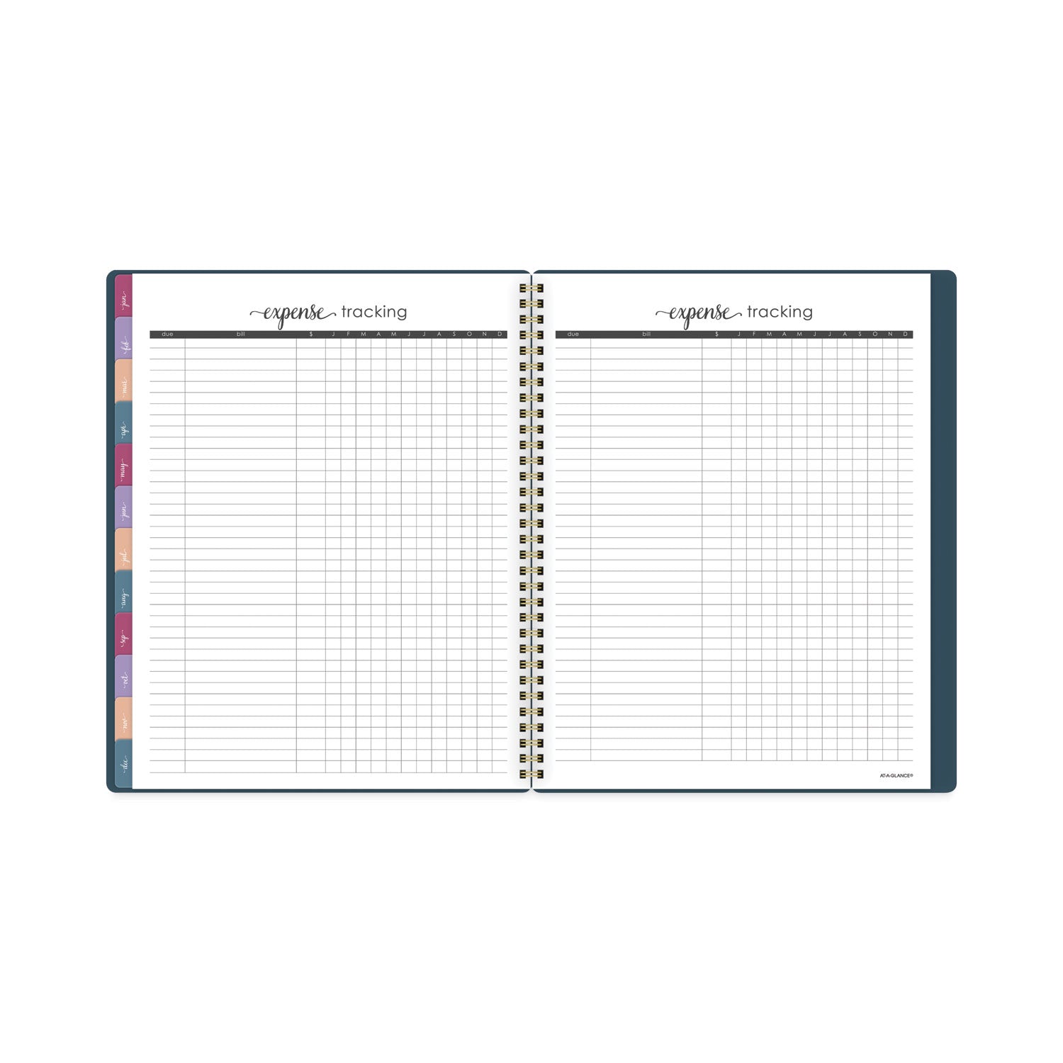 AT-A-GLANCE Harmony Weekly/Monthly Poly Planner, 11 x 8.5, Teal Cover, 13-Month (Jan to Jan): 2023 to 2024
