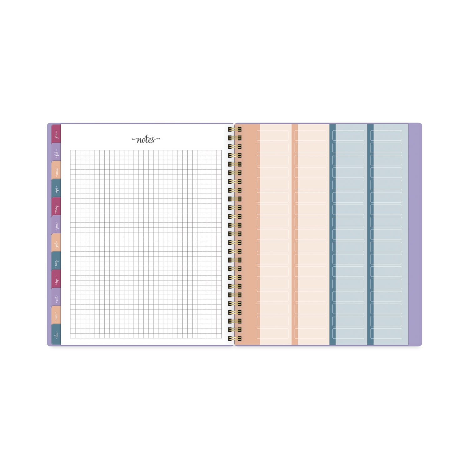 AT-A-GLANCE Harmony Weekly/Monthly Poly Planner, 8.75 x 7, Lilac Cover, 13-Month (Jan to Jan): 2023 to 2024