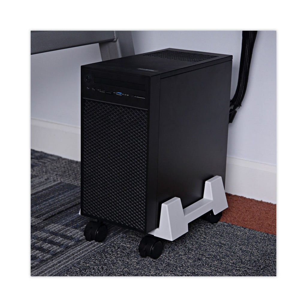 Innovera Mobile CPU Stand, 8.75w x 10d x 5h, Light Gray