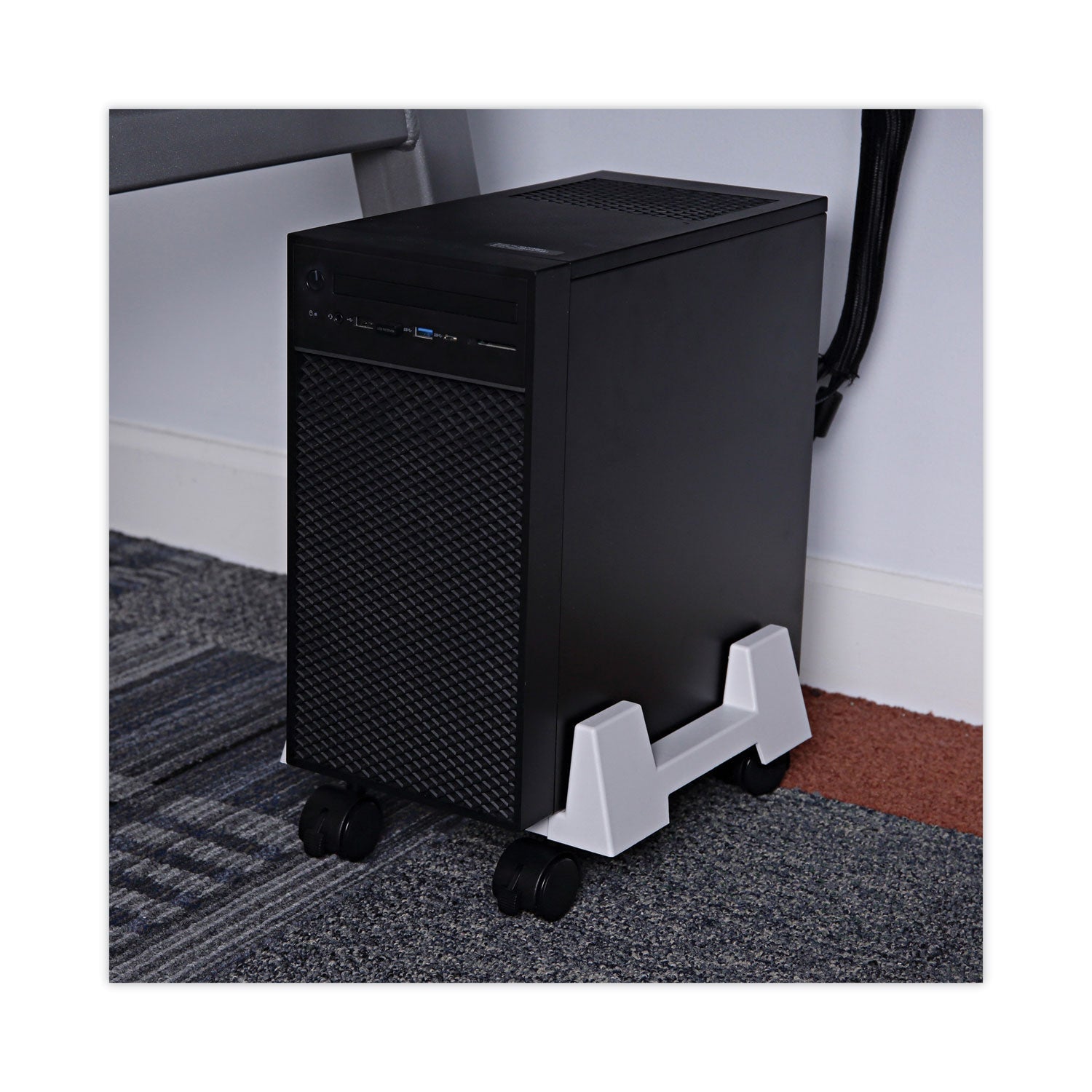 Innovera Mobile CPU Stand, 8.75w x 10d x 5h, Light Gray