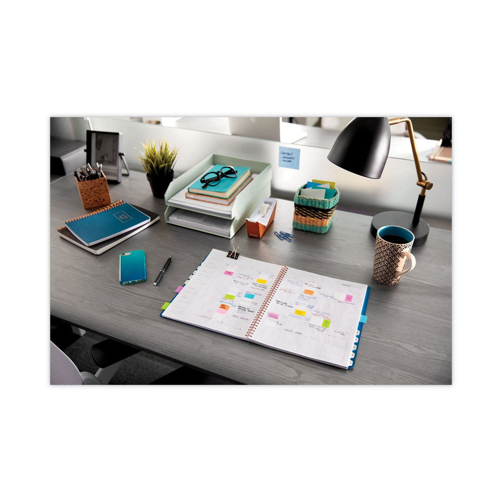 Post-it Standard Page Flags in Dispenser, Bright Pink, 100 Flags/Dispenser
