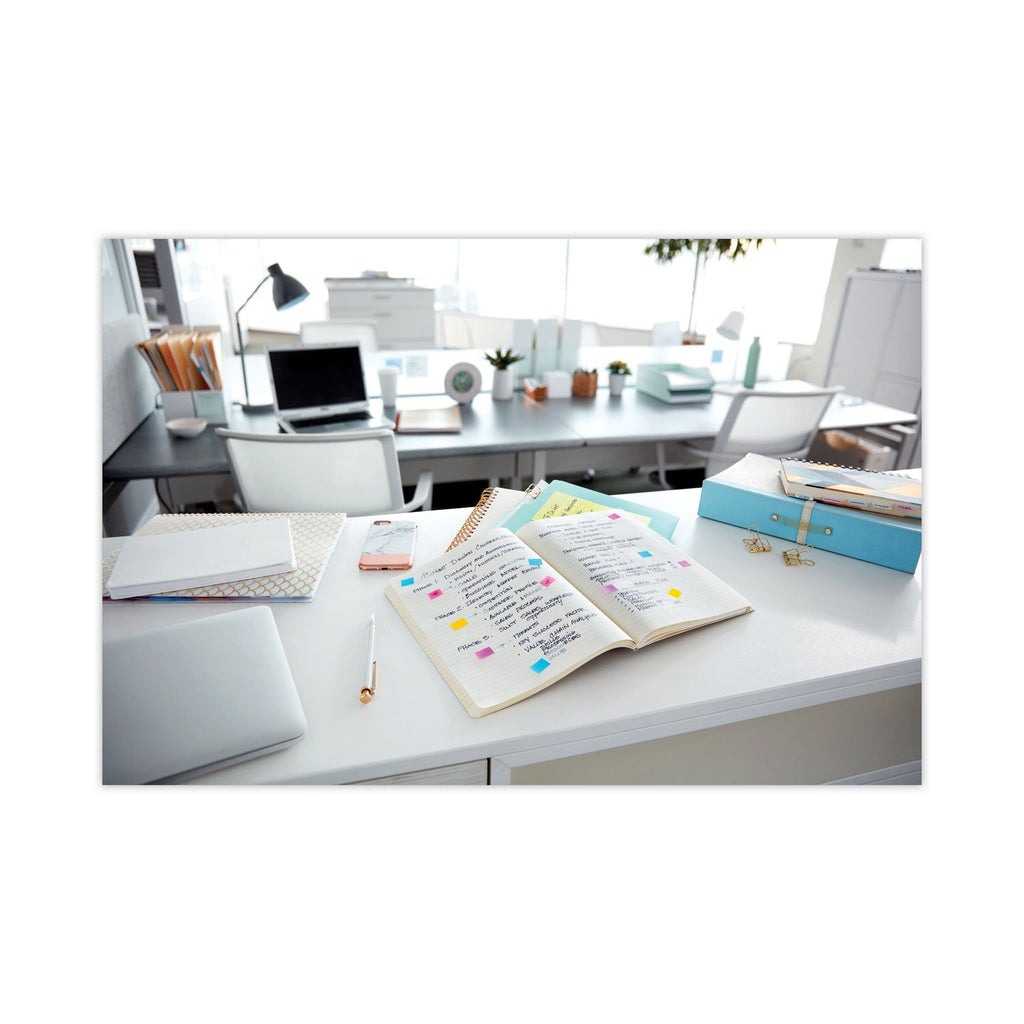 Post-it Page Flags in Portable Dispenser, Bright, 160 Flags/Dispenser