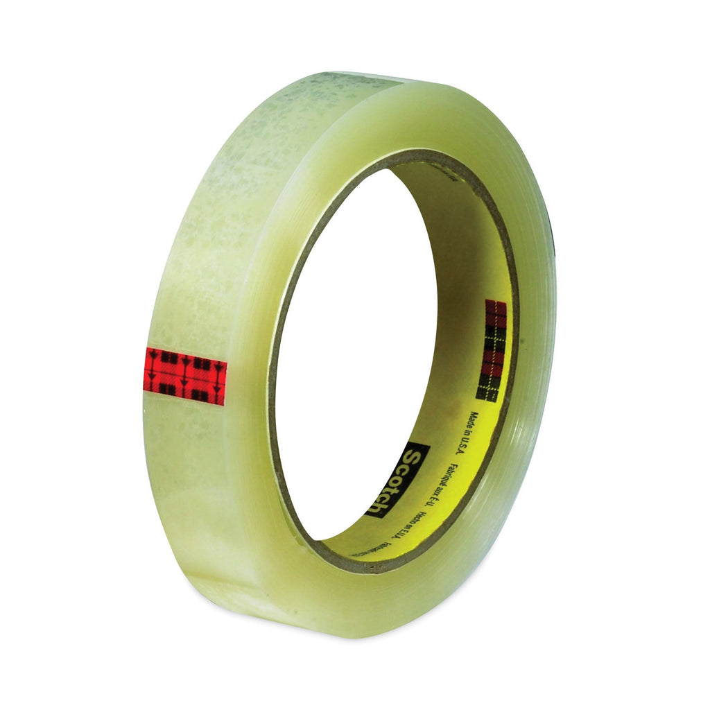 Scotch Transparent Tape, 3" Core, 0.5" x 72 yds, Transparent, 2/Pack