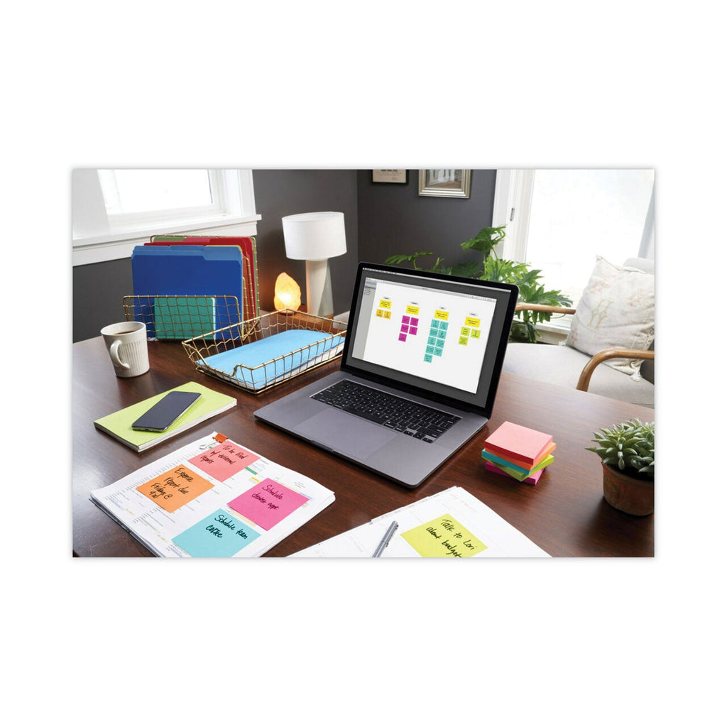 Post-it Original Pads in Poptimistic Collection Colors, 3" x 3", 100 Sheets/Pad, 5 Pads/Pack