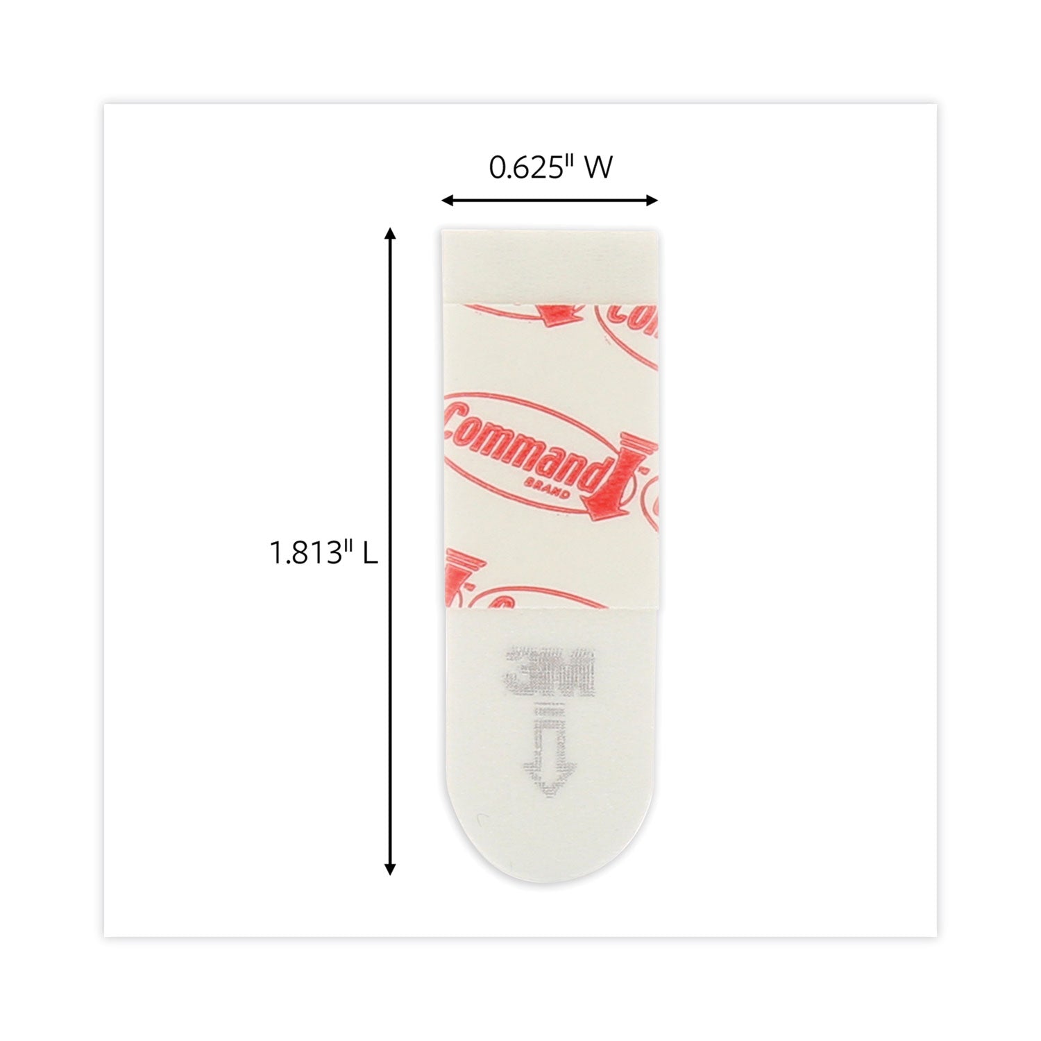 Command Poster Strips, Removable, Holds Up to 1 lb per Pair, 1.63 x 2.75, White, 256/Pack