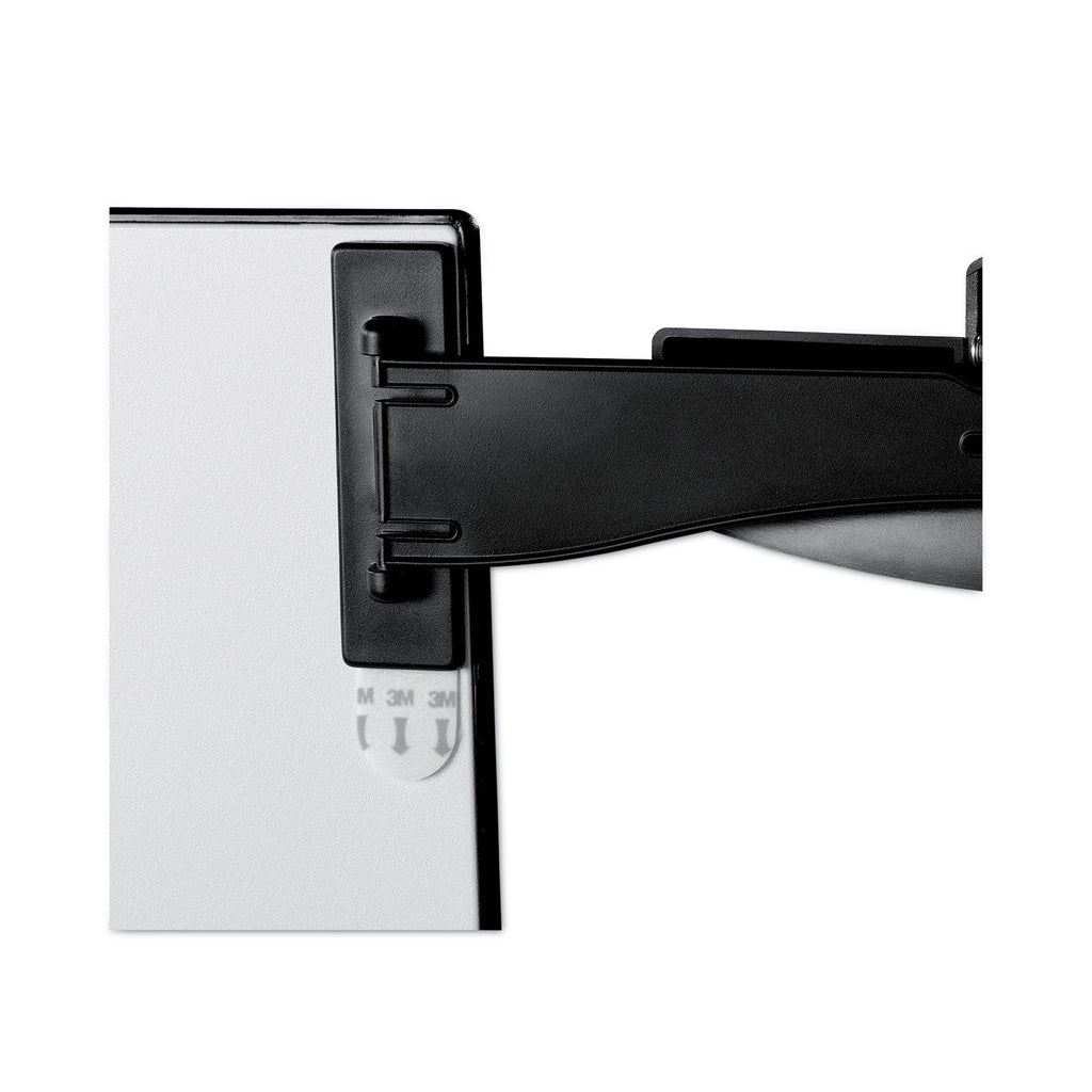3M Swing Arm Copyholder, Adhesive Monitor Mount, 30 Sheet Capacity, Plastic, Black/Silver Clip
