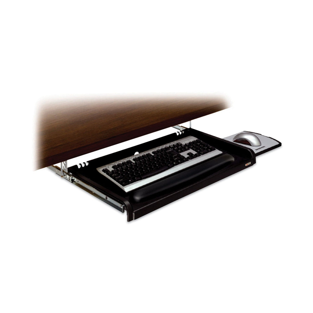 3M Under Desk Keyboard Drawer, 23w x 14d, Black