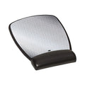 3M Antimicrobial Gel Compact Mouse Pad with Wrist Rest, 8.6 x 6.75, Black
