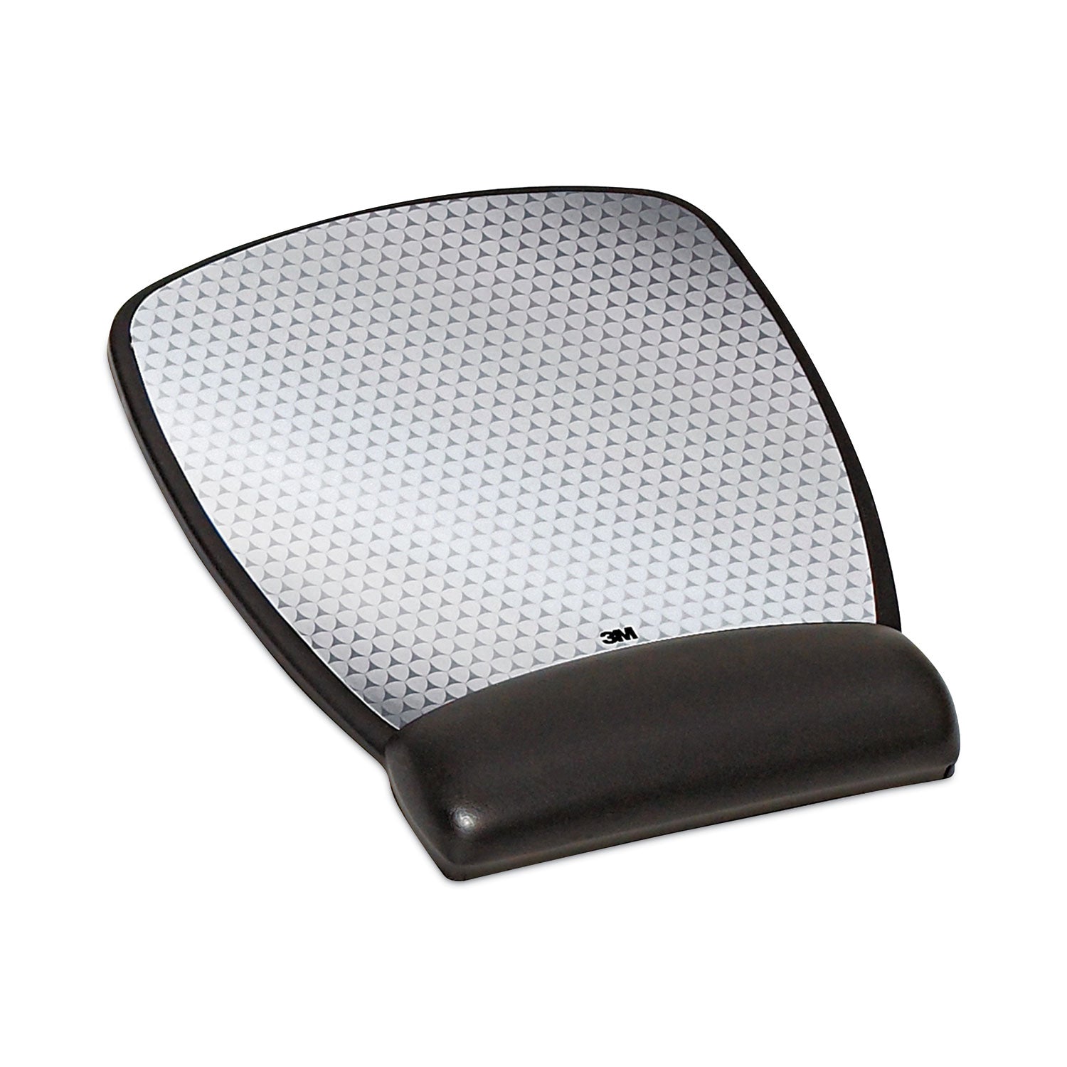 3M Antimicrobial Gel Compact Mouse Pad with Wrist Rest, 8.6 x 6.75, Black