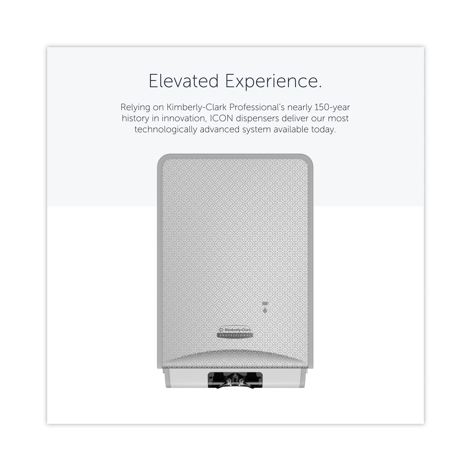 Kimberly-Clark Professional* ICON Automatic Soap and Sanitizer Dispenser, 1.2 L, 8.06 x 14.18 x 4.75, Silver Mosaic