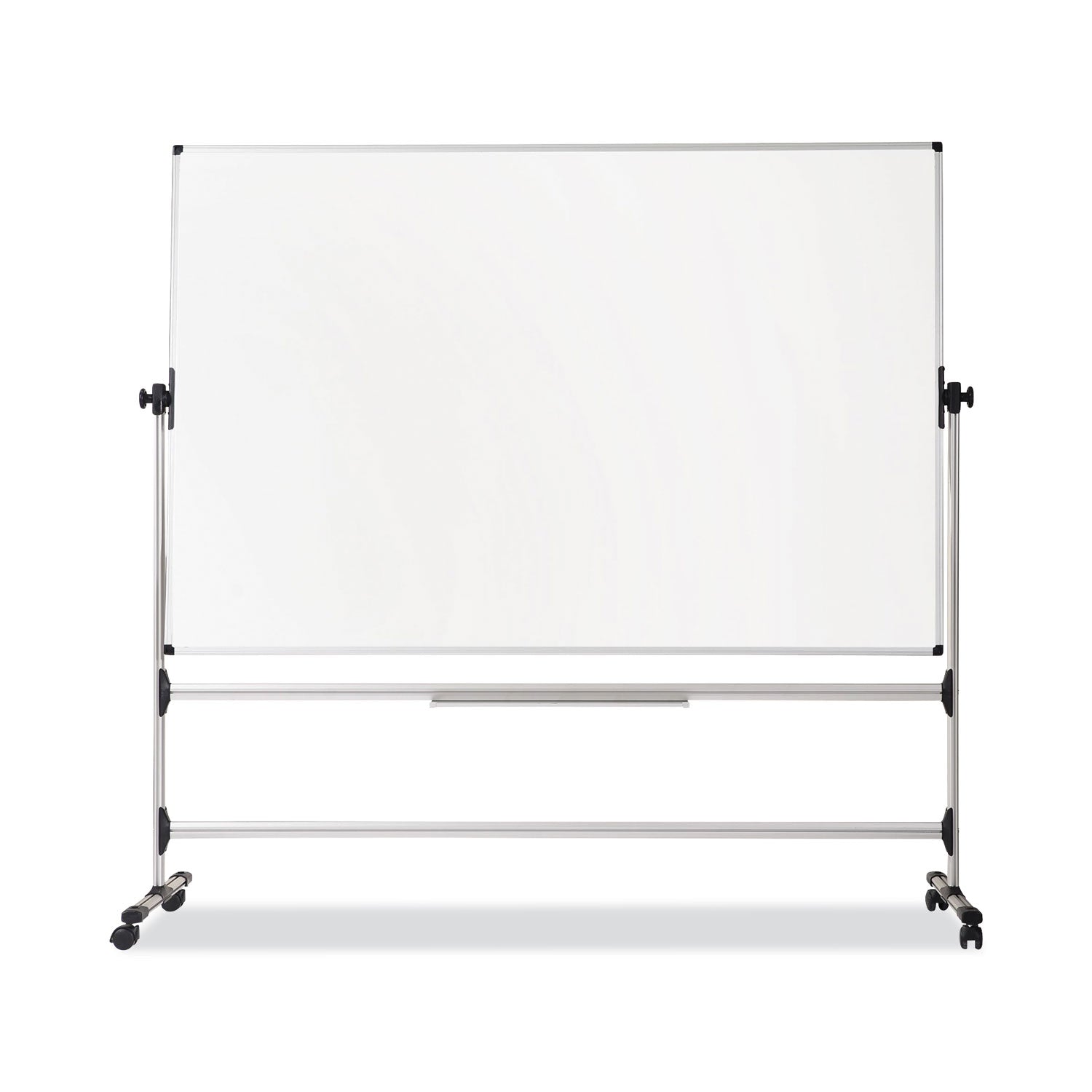 MasterVision Earth Silver Easy Clean Revolver Dry Erase Board, 36 x 48, White, Steel Frame