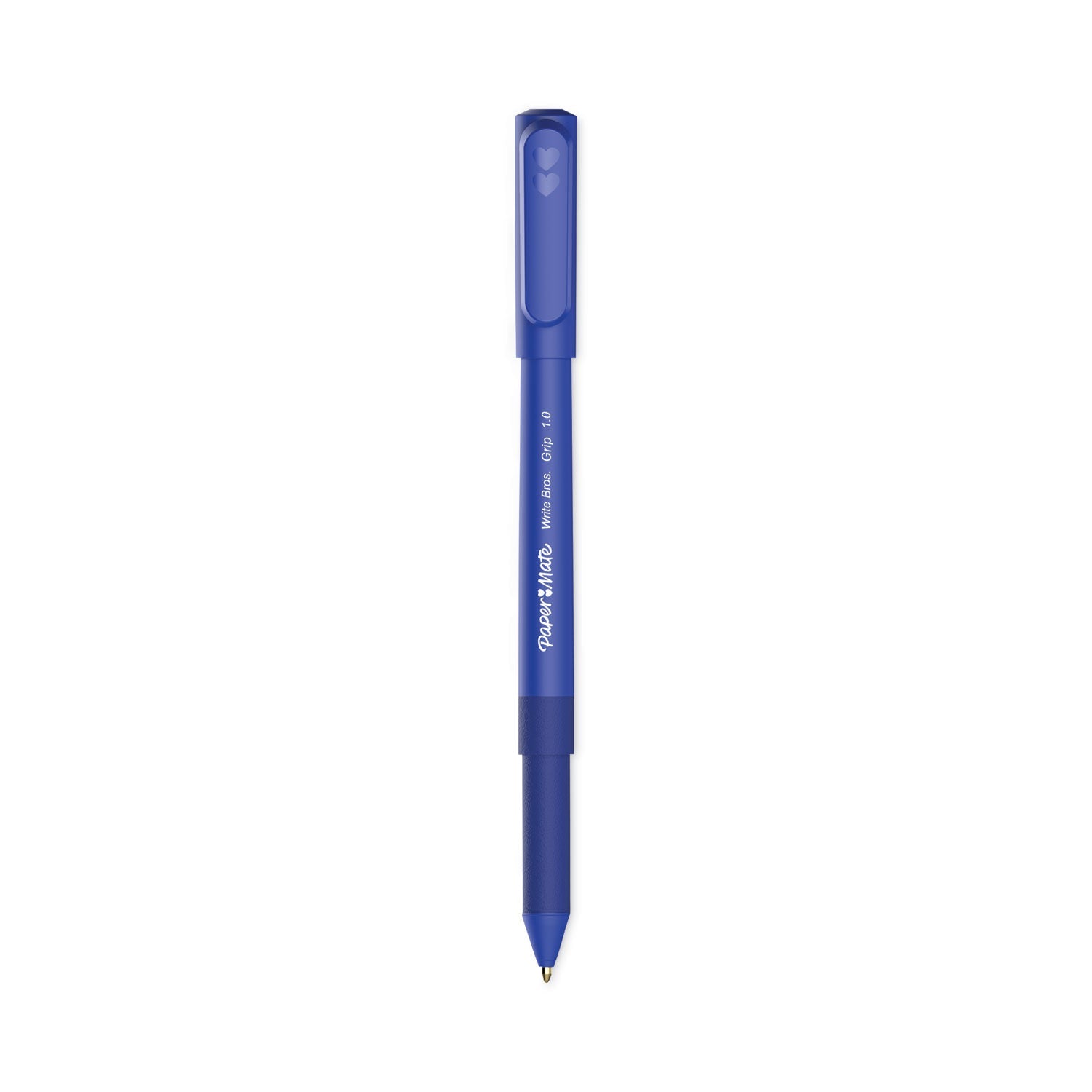Paper Mate Write Bros. Grip Ballpoint Pen, Stick, Medium 1 mm, Blue Ink, Blue Barrel, 36/Pack