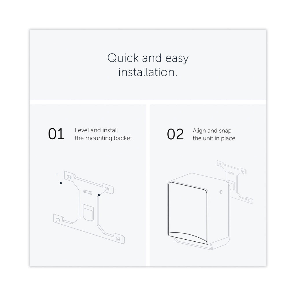 Kimberly-Clark Professional* ICON Automatic Roll Towel Dispenser, 20.12 x 16.37 x 13.5, White Mosaic