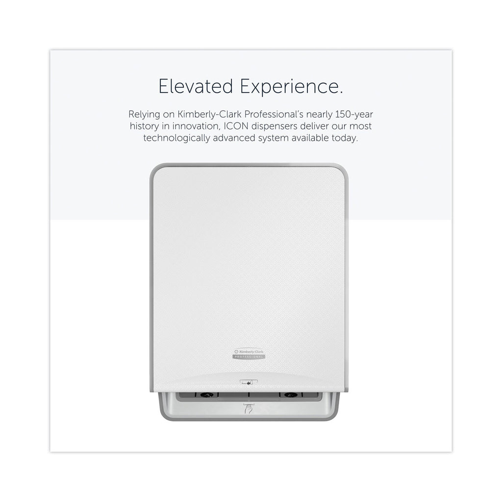 Kimberly-Clark Professional* ICON Automatic Roll Towel Dispenser, 20.12 x 16.37 x 13.5, White Mosaic