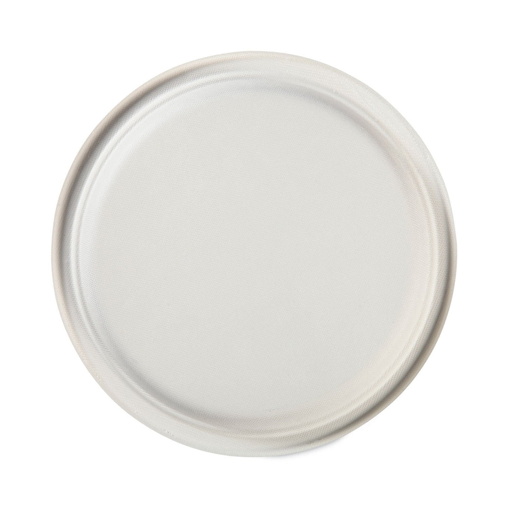 Hefty ECOSAVE Tableware, Plate, Bagasse, 10.13" dia, White, 16/Pack, 12 Packs/Carton