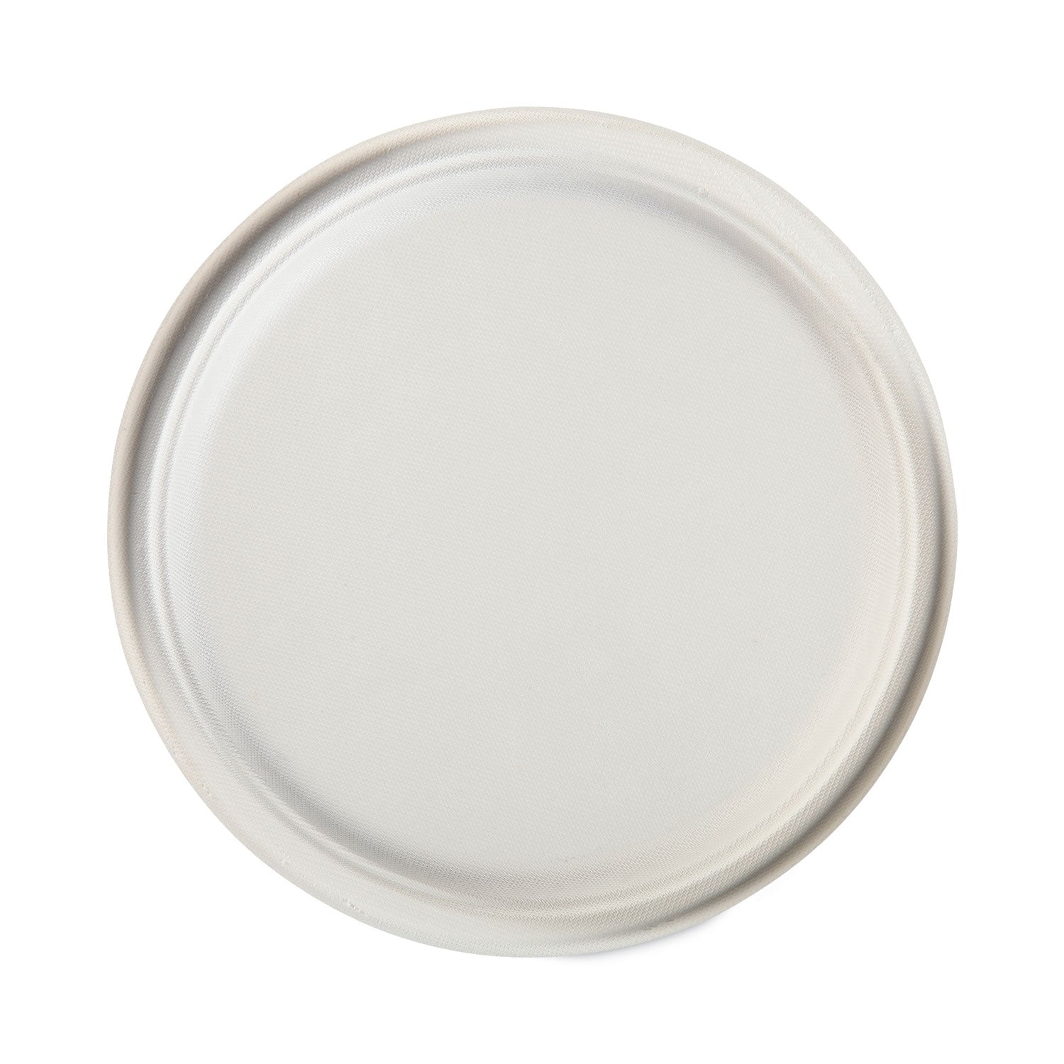Hefty ECOSAVE Tableware, Plate, Bagasse, 10.13" dia, White, 16/Pack, 12 Packs/Carton