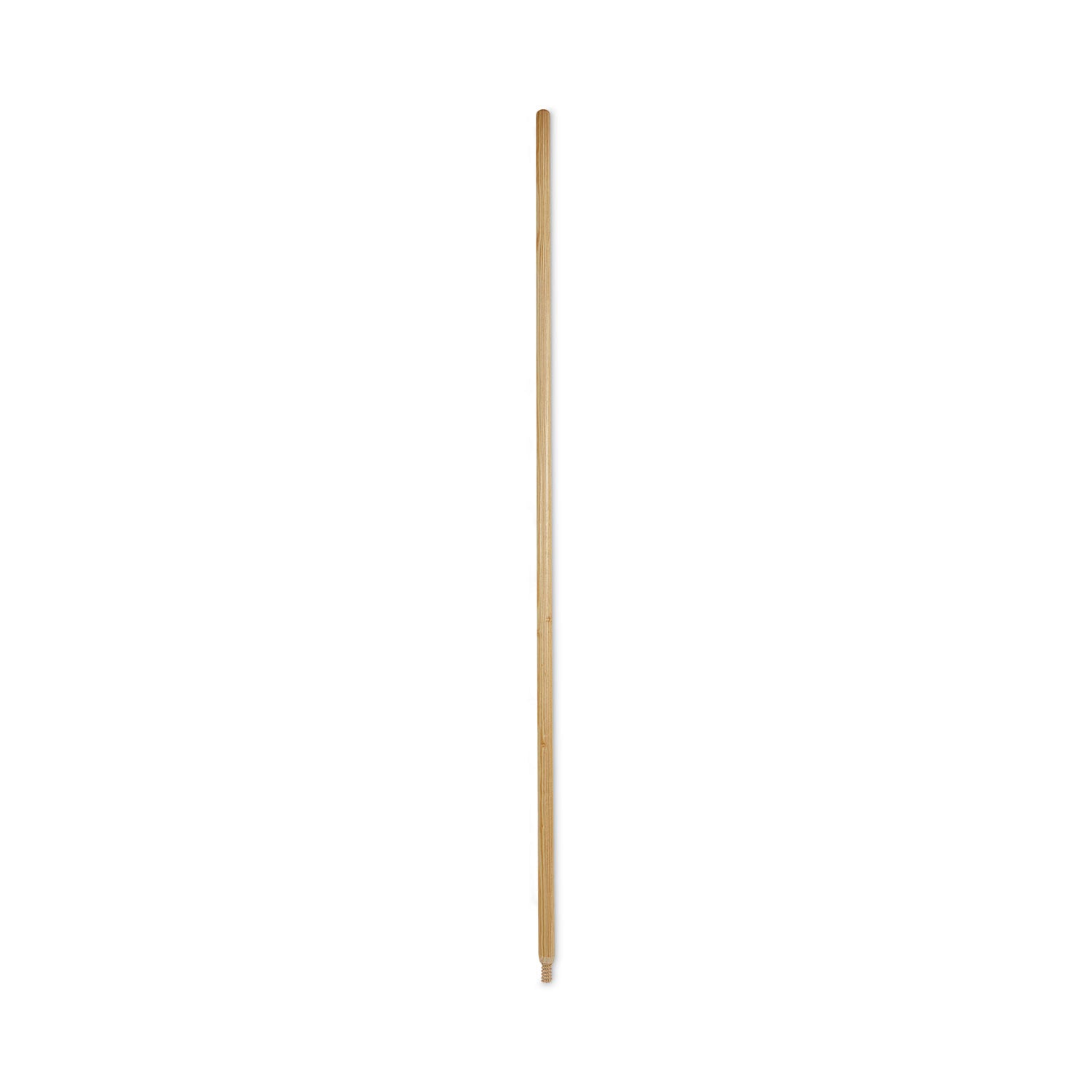 Boardwalk Heavy-Duty Threaded End Lacquered Hardwood Broom Handle, 1.13" dia x 60", Natural