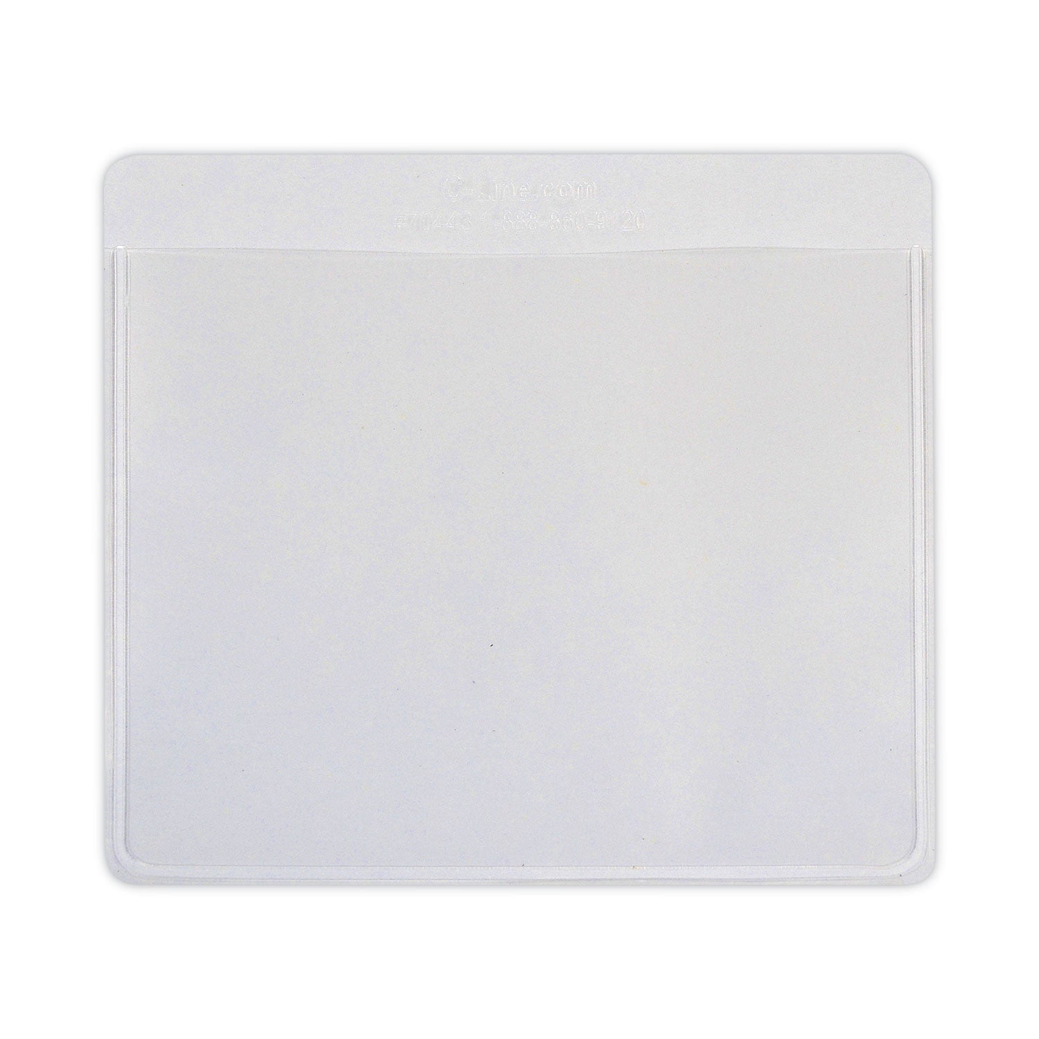 C-Line Self-Adhesive Labeling Pockets, Top Load, 3.75 x 3, Clear, 25/Pack