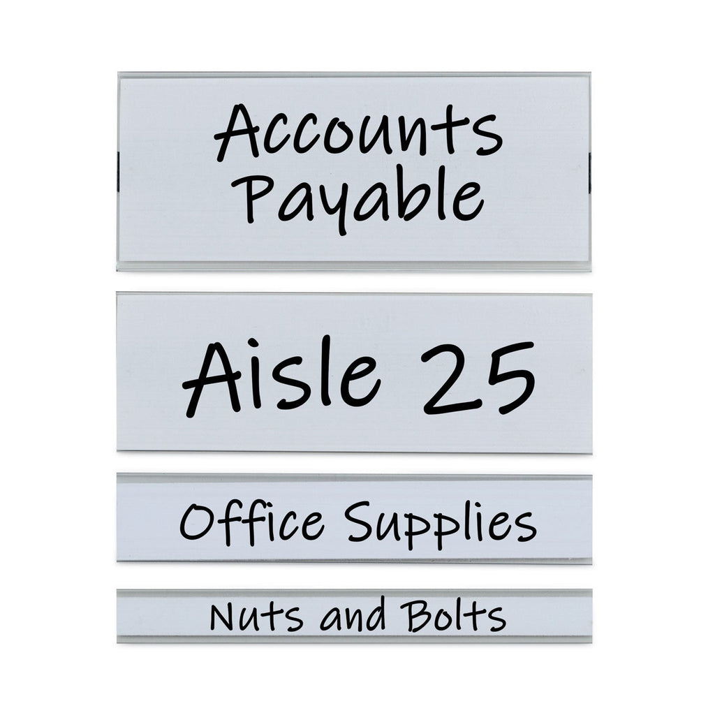 C-Line Clear Magnetic Label Holders, Side Load, 6 x 1, 10/Pack
