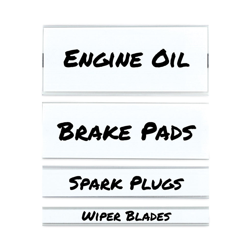 C-Line Clear Magnetic Label Holders, Side Load, 6 x 2, 10/Pack