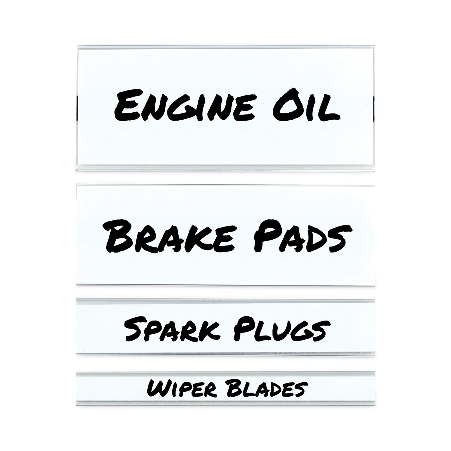 C-Line Clear Magnetic Label Holders, Side Load, 6 x 2, 10/Pack