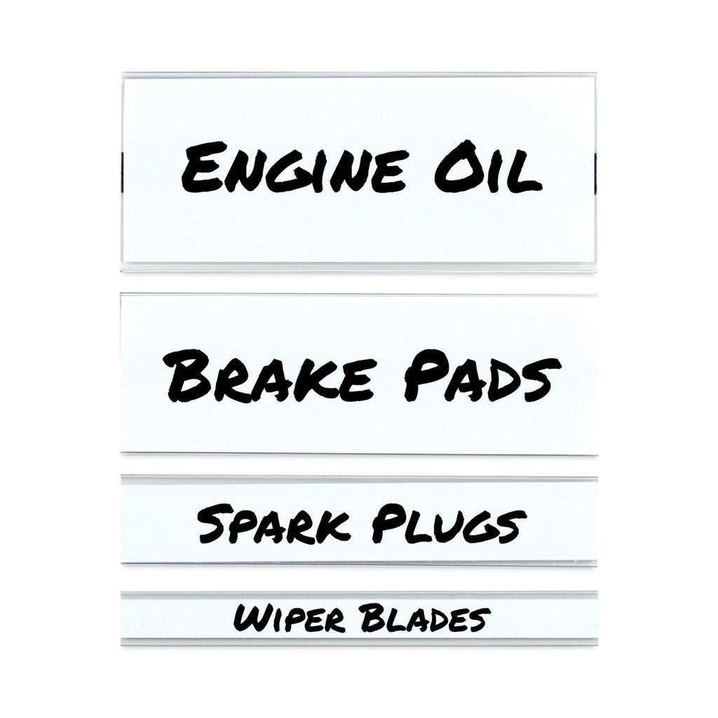 C-Line Clear Magnetic Label Holders, Side Load, 6 x 0.5, 10/Pack