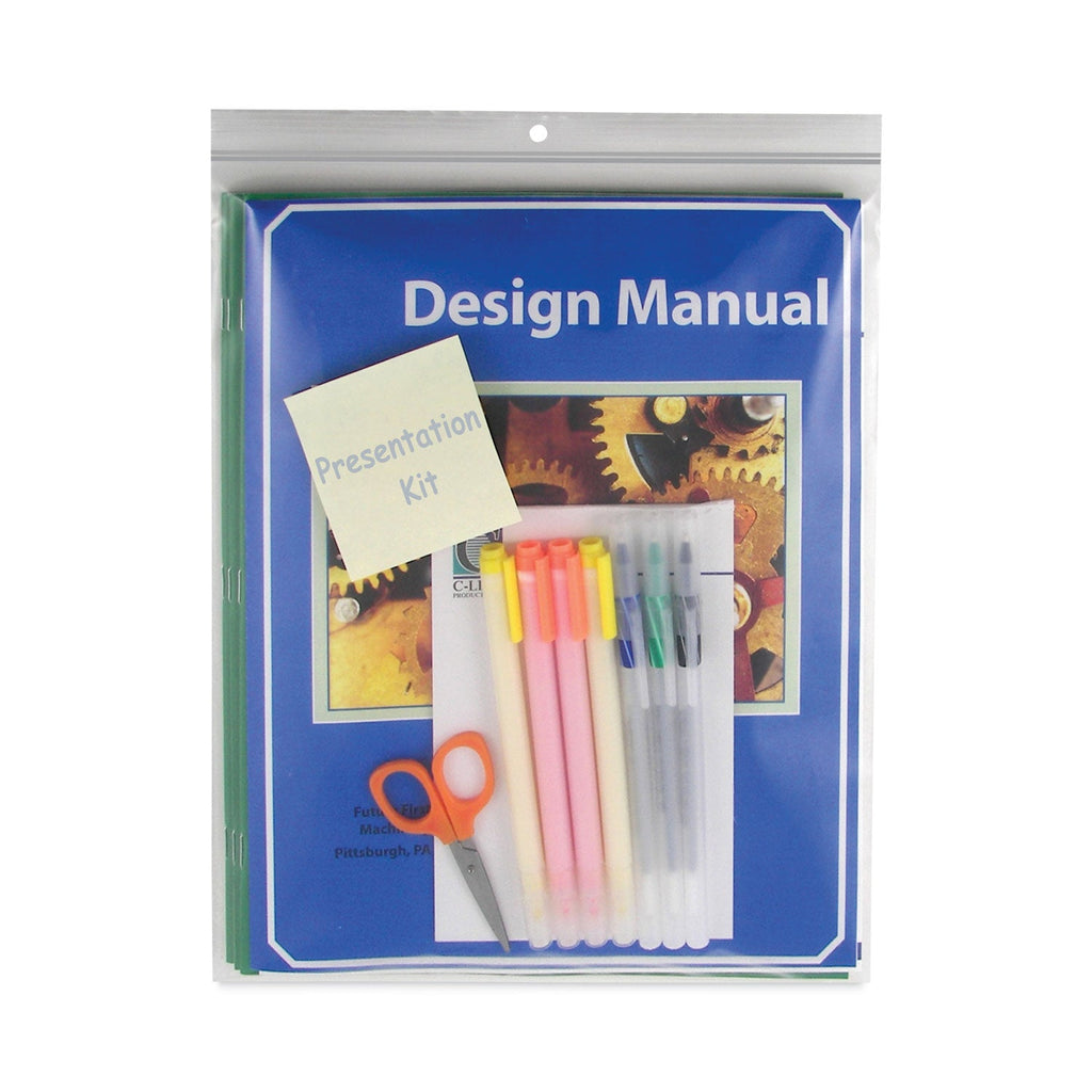 C-Line Heavyweight Industrial Poly Zip Bags, 8.5 x 11, 50/BX