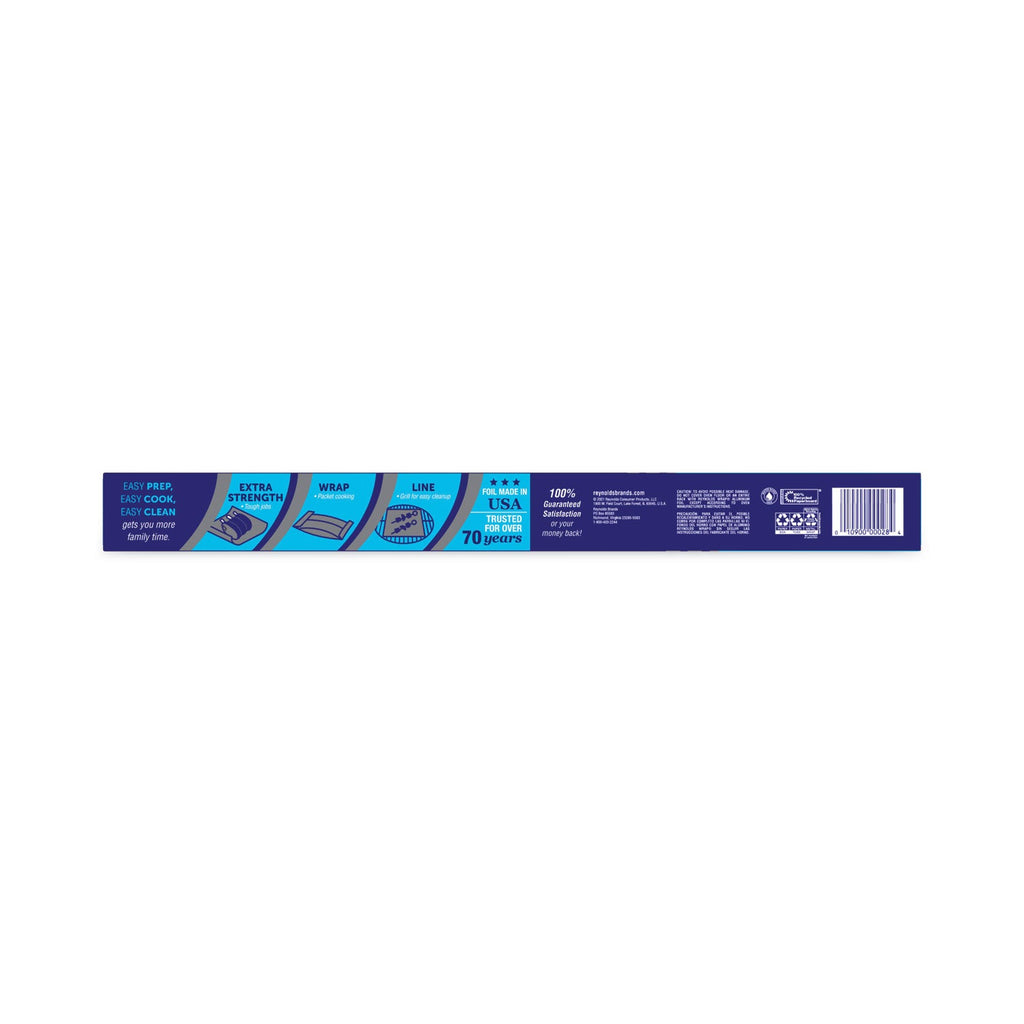 Reynolds Wrap Heavy Duty Aluminum Foil Roll, 18" x 75 ft, Silver, 20/Carton