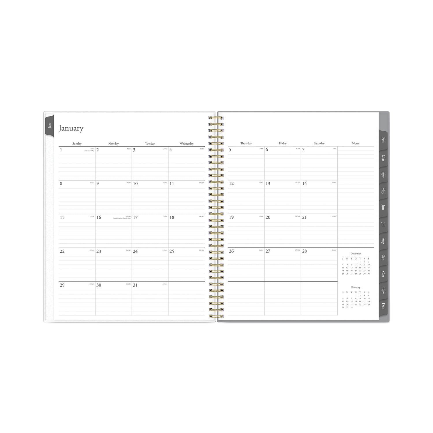 Blue Sky Sophie Frosted Weekly/Monthly Planner, Sophie Floral Artwork, 11 x 8.5, Multicolor Cover, 12-Month (Jan to Dec): 2023