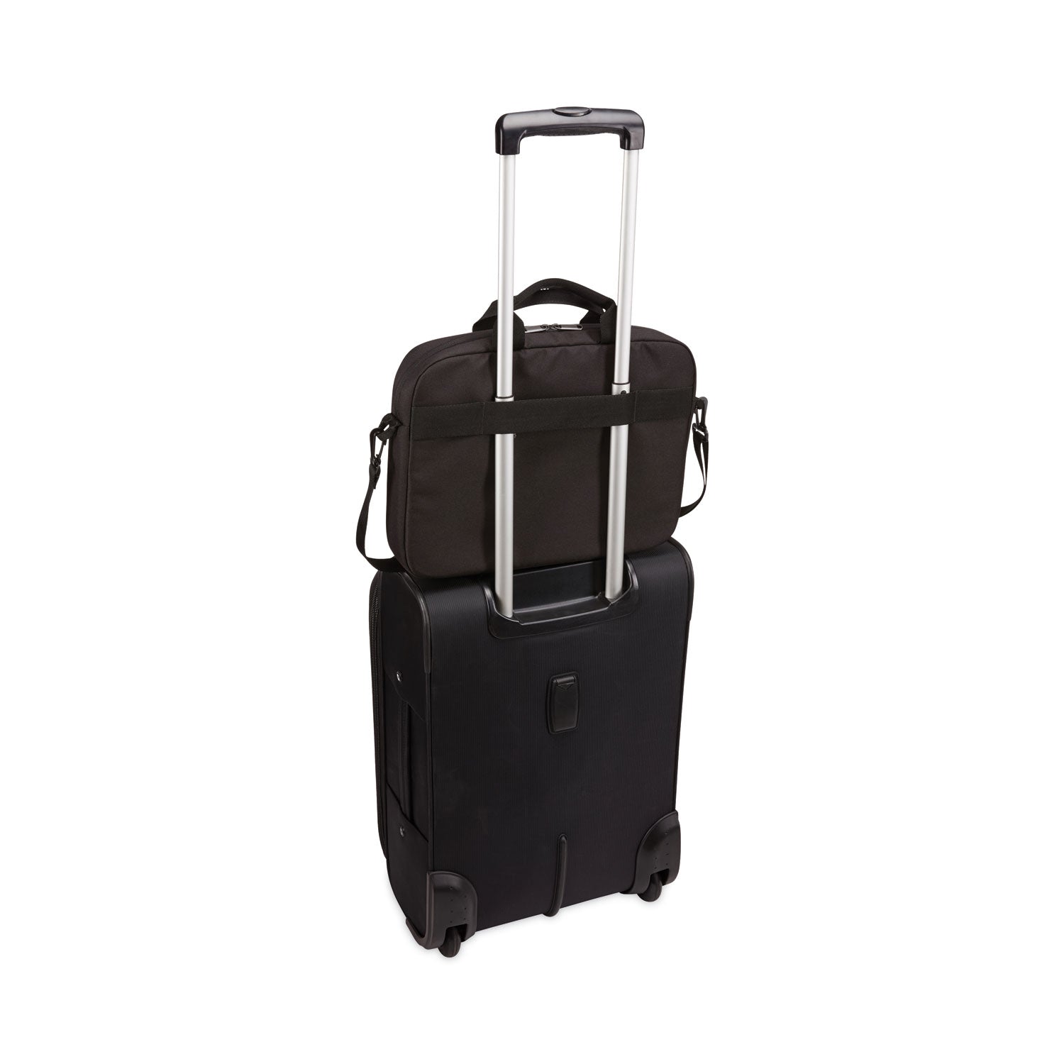 Case Logic Advantage Laptop Attache, Fits Devices Up to 15.6", Polyester, 16.1 x 2.8 x 13.8, Black