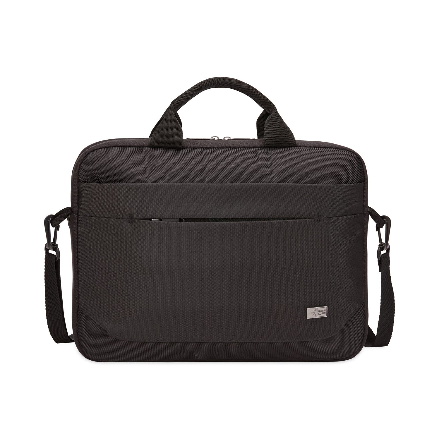 Case Logic Advantage Laptop Attache, Fits Devices Up to 15.6", Polyester, 16.1 x 2.8 x 13.8, Black
