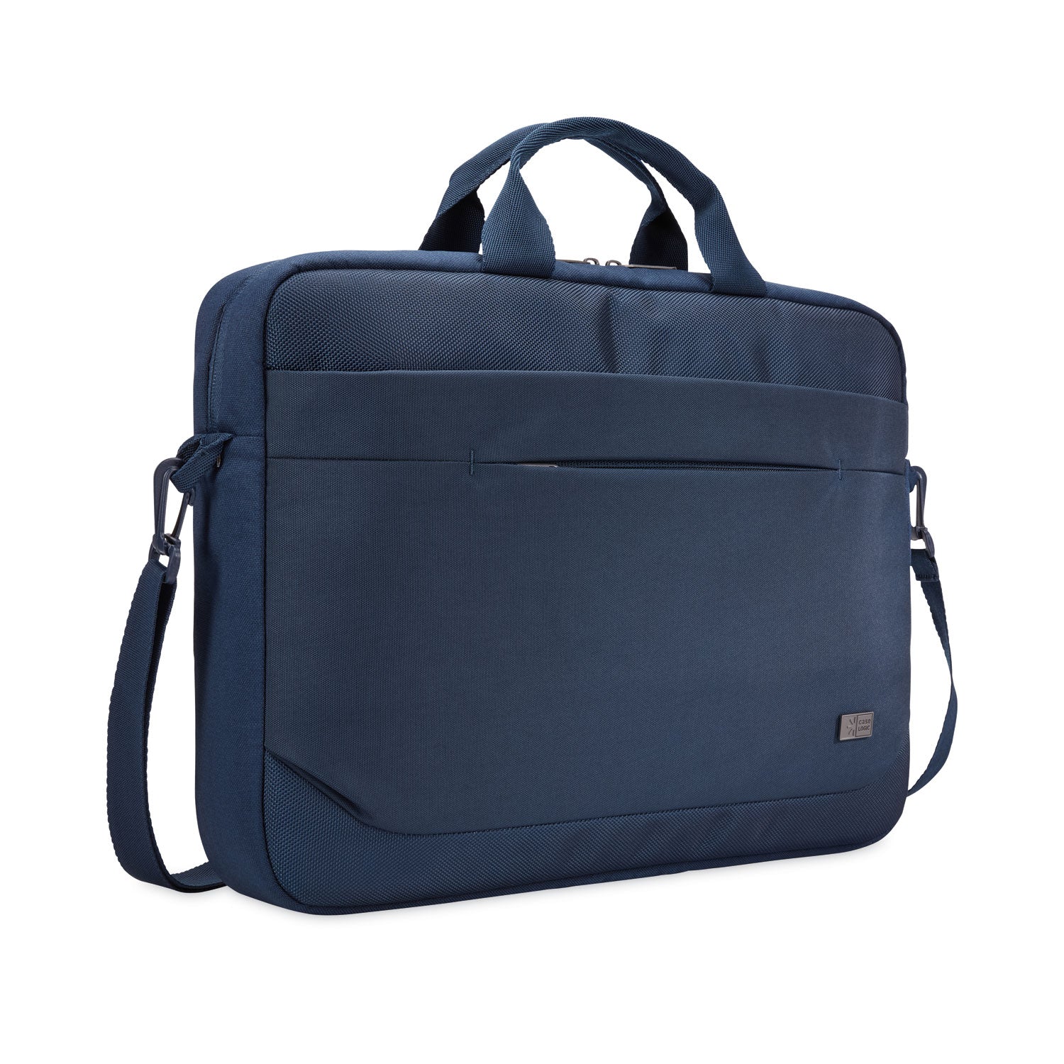 Case Logic Advantage Laptop Attache, Fits Devices Up to 14", Polyester, 14.6 x 2.8 x 13, Dark Blue