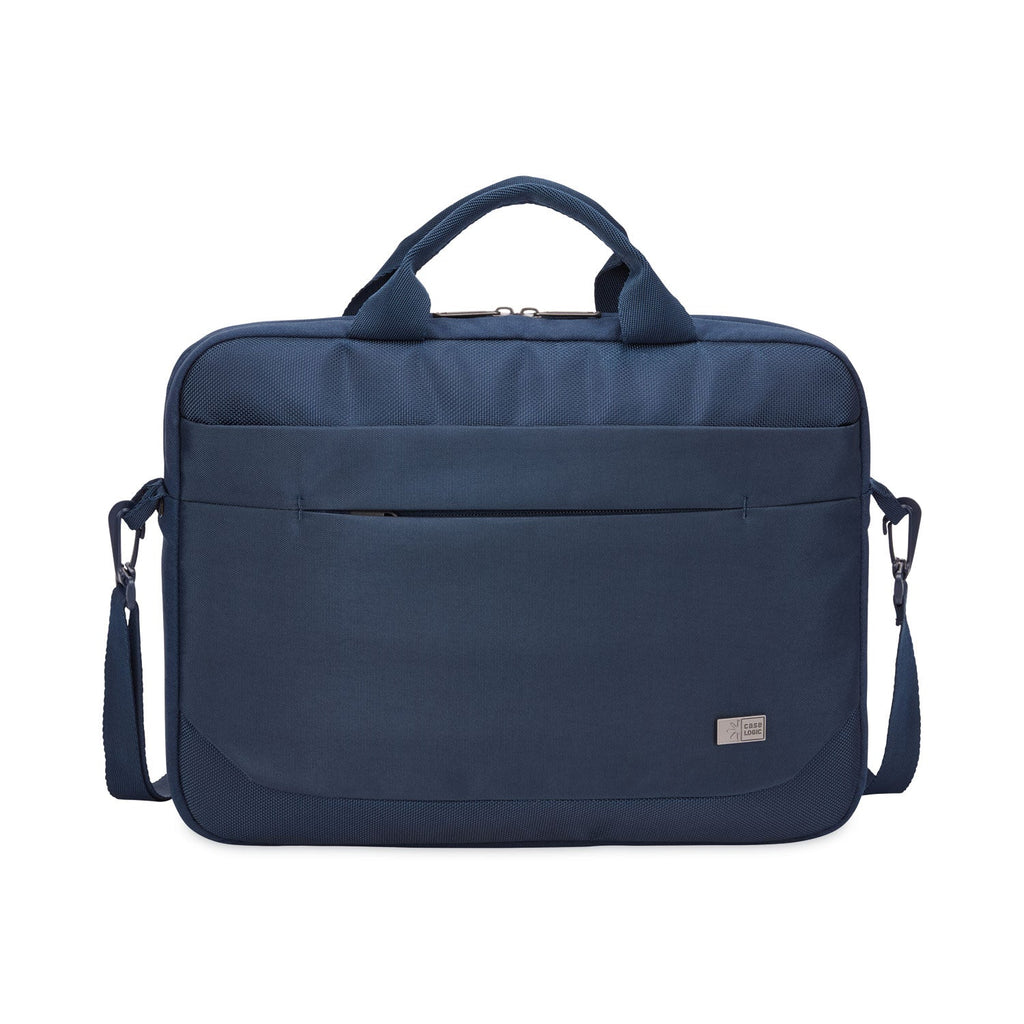 Case Logic Advantage Laptop Attache, Fits Devices Up to 14", Polyester, 14.6 x 2.8 x 13, Dark Blue