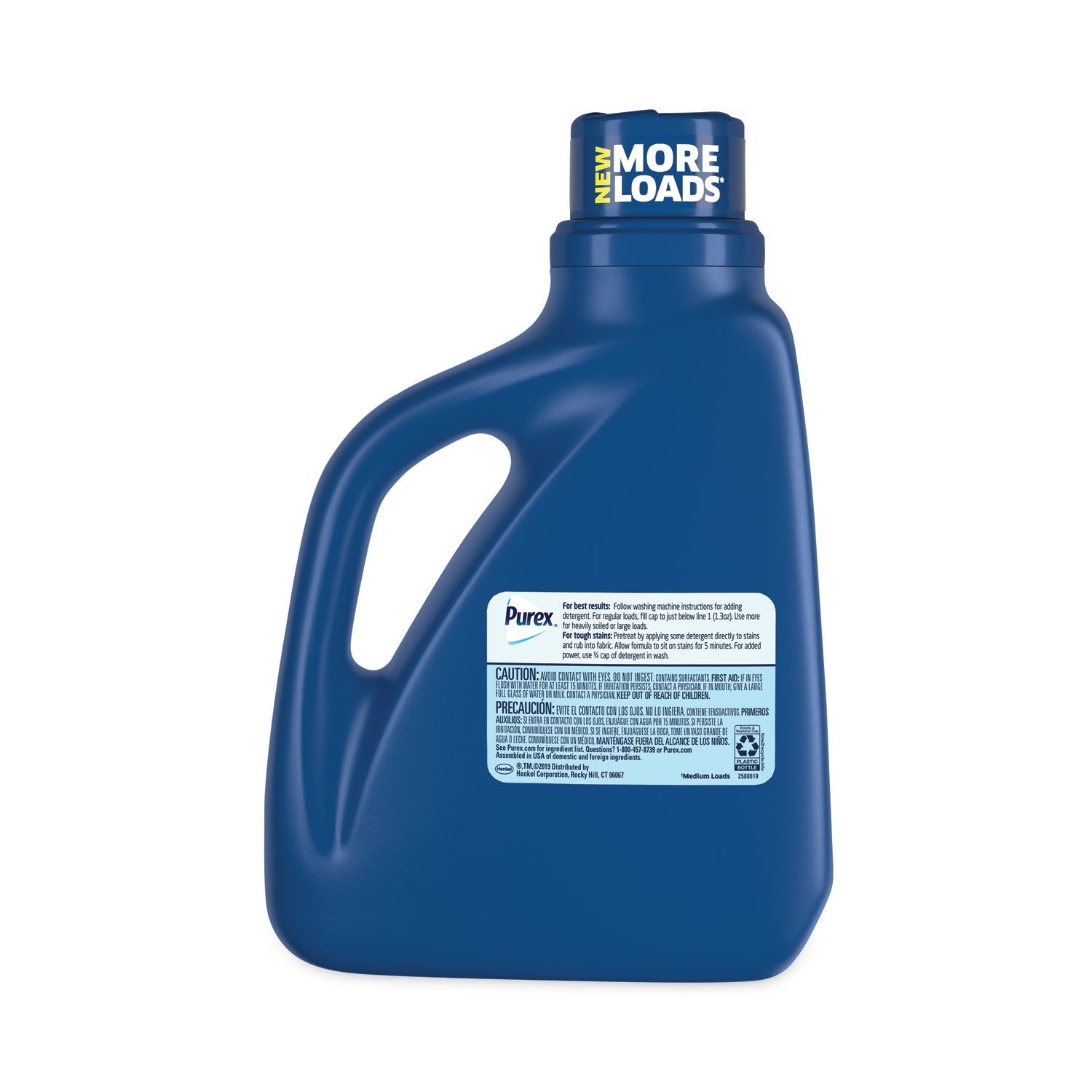 Purex Liquid Laundry Detergent, Mountain Breeze, 50 oz Bottle, 6/Carton