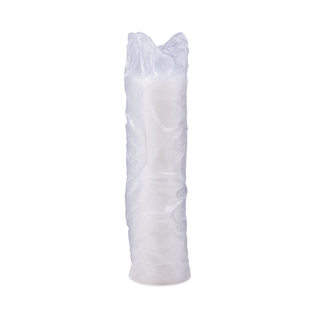Dart Lift n' Lock Plastic Hot Cup Lids, With Straw Slot, Fits 10 oz to 14 oz Cups, Translucent, 100/Sleeve, 10 Sleeves/Carton