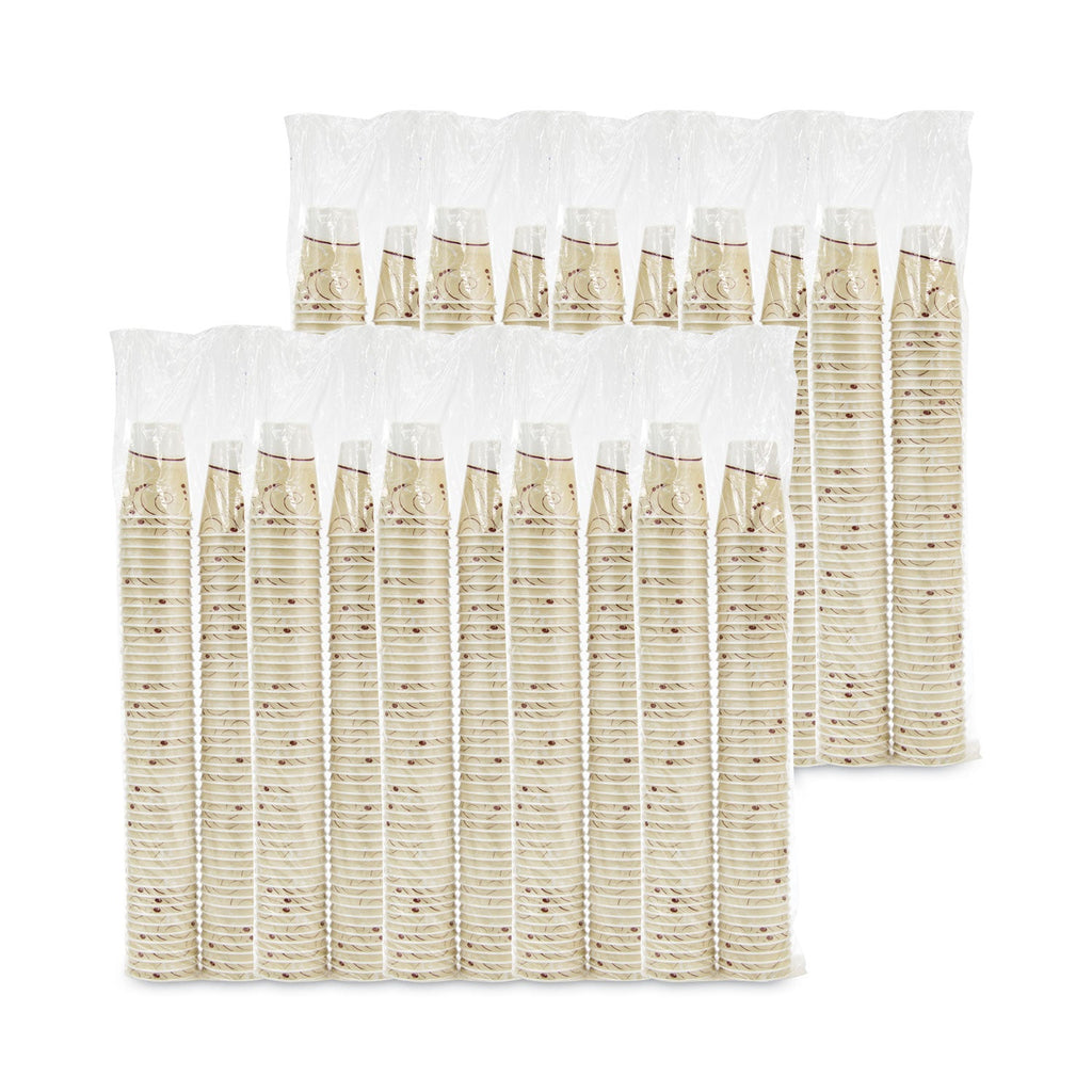 Dart Trophy Plus Dual Temperature Insulated Cups in Symphony Design, 12 oz, Beige, 1,000/Carton