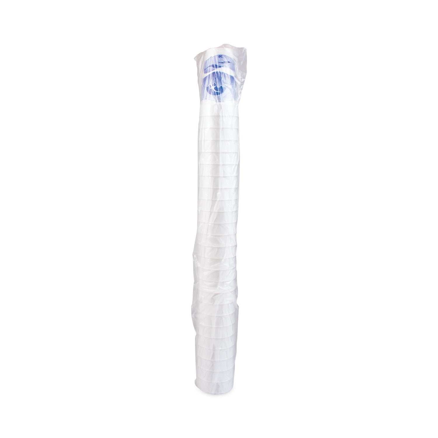 Dart Horizon Hot/Cold Foam Drinking Cups, 20 oz, Printed, Blueberry/White, 25/Bag, 20 Bags/Carton