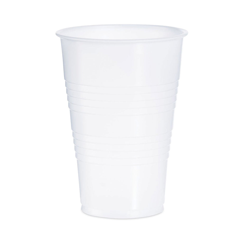 Dart High-Impact Polystyrene Cold Cups, Perfect Pak, 16 oz, Translucent, 500/Carton