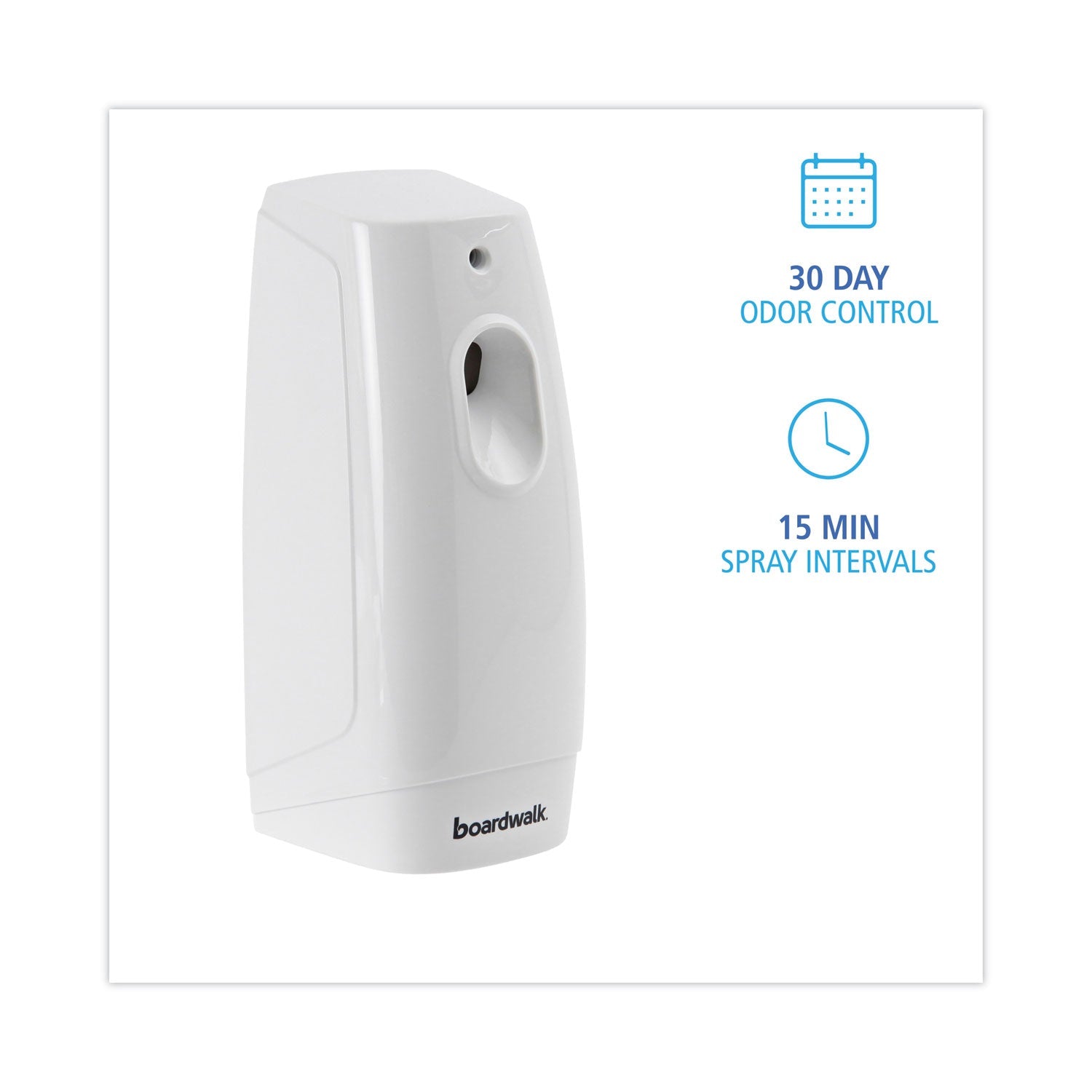 Boardwalk Air Freshener Dispenser Starter Kit, White, Cinnamon Sunset, 5.3 oz