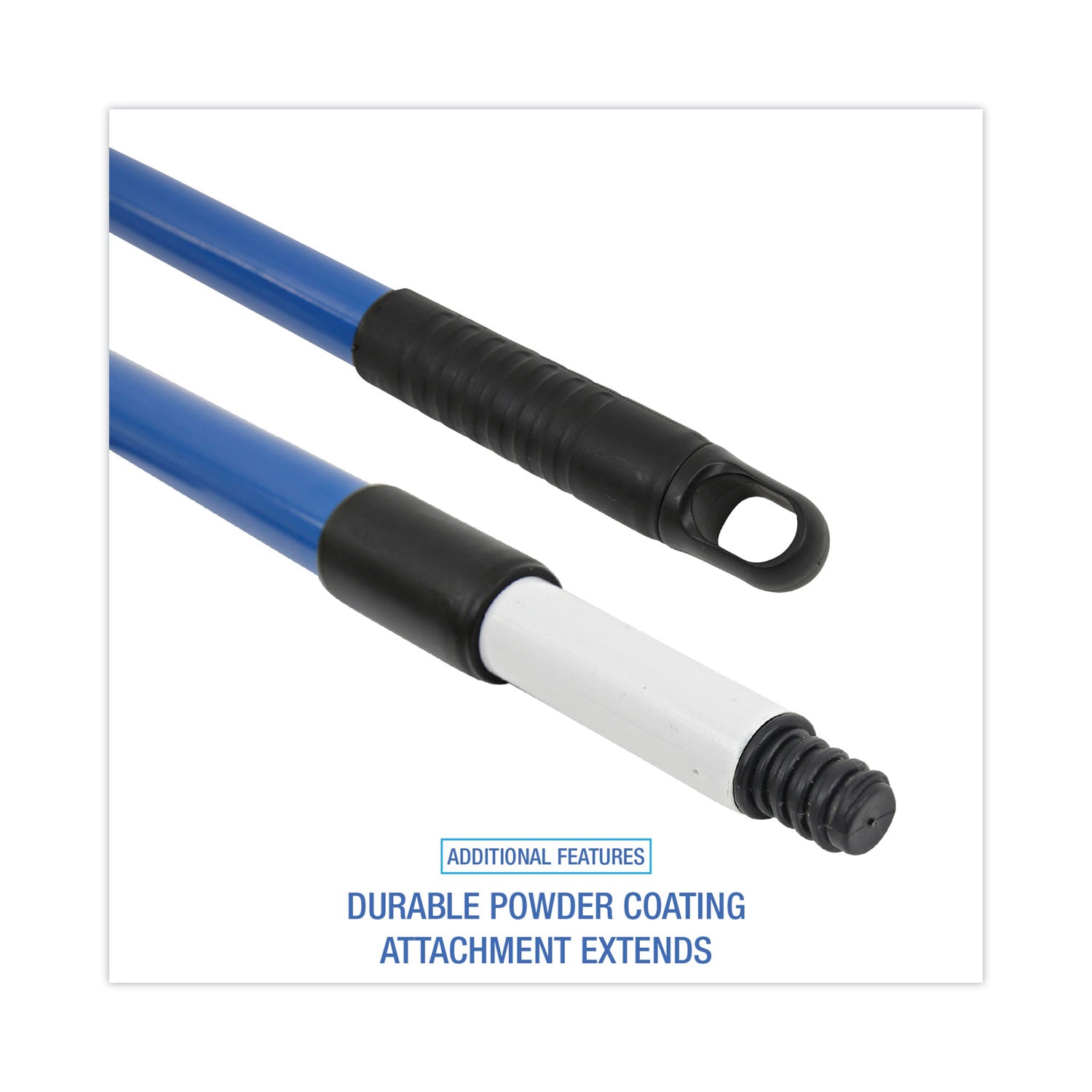 Boardwalk Telescopic Handle for MicroFeather Duster, 36" to 60" Handle, Blue