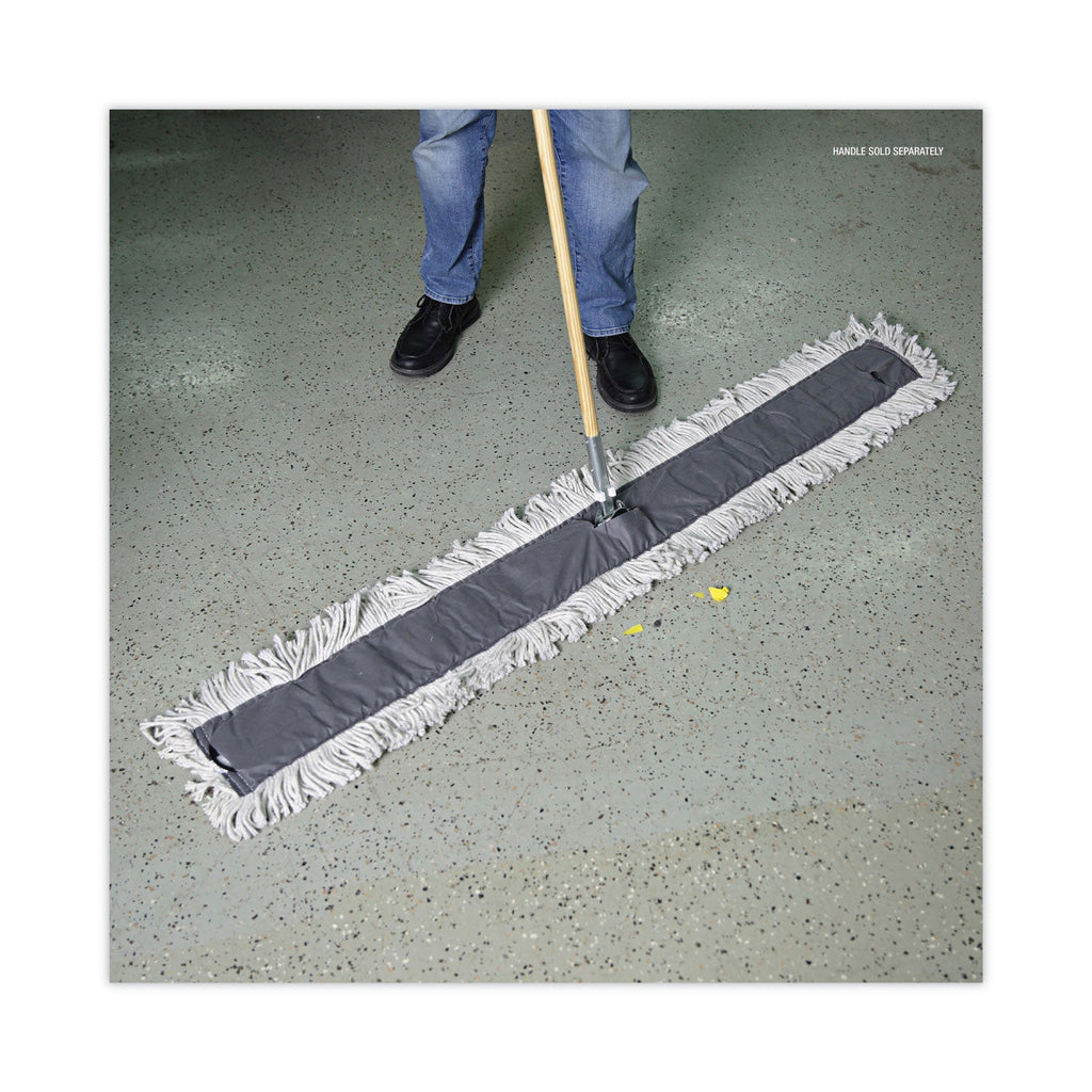 Boardwalk Disposable Dust Mop Head, Cotton, Cut-End, 60w x 5d