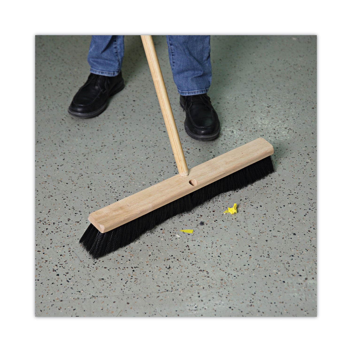 Boardwalk Floor Brush Head, 3" Black Polypropylene Bristles, 24" Brush