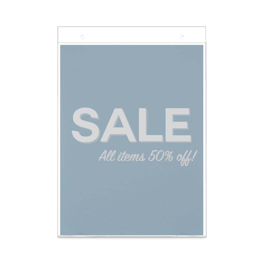 deflecto Classic Image Wall Sign Holder, 8.5 x 11, Clear Frame, 12/Pack