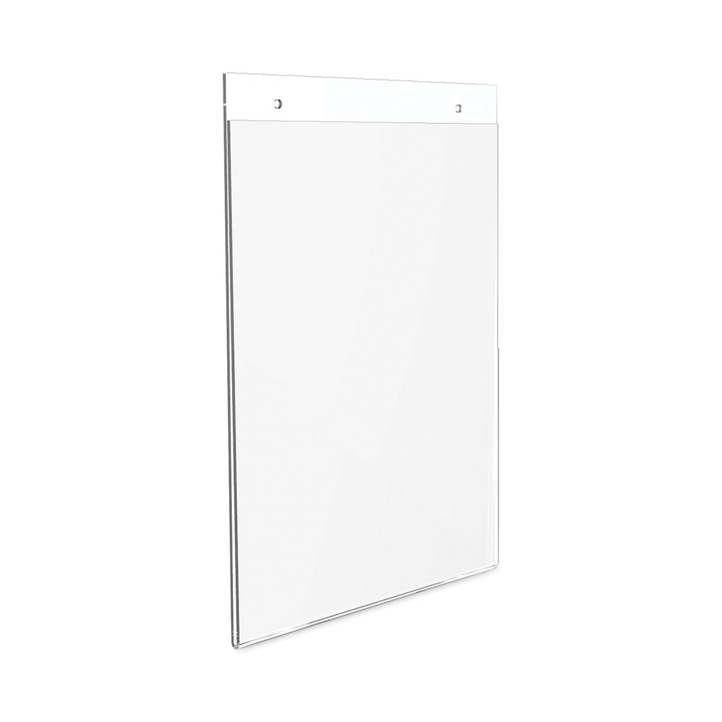 deflecto Classic Image Wall Sign Holder, 8.5 x 11, Clear Frame, 12/Pack