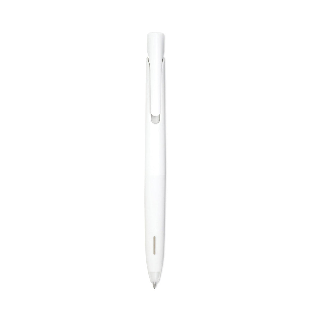 Zebra bLen Gel Pen, Retractable, Fine 0.7 mm, Black Ink, White Barrel, Dozen